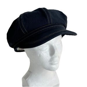 Free People Slouch Lieutenant Hat Newsboy Hat Women’s One Size Soft Denim